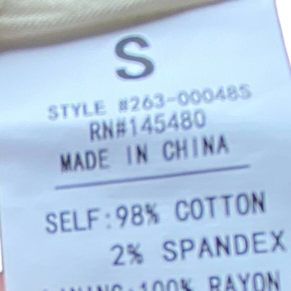 Market & Spruce Cream and Blue Stripe Jacket Size Small - Picture 12 of 12